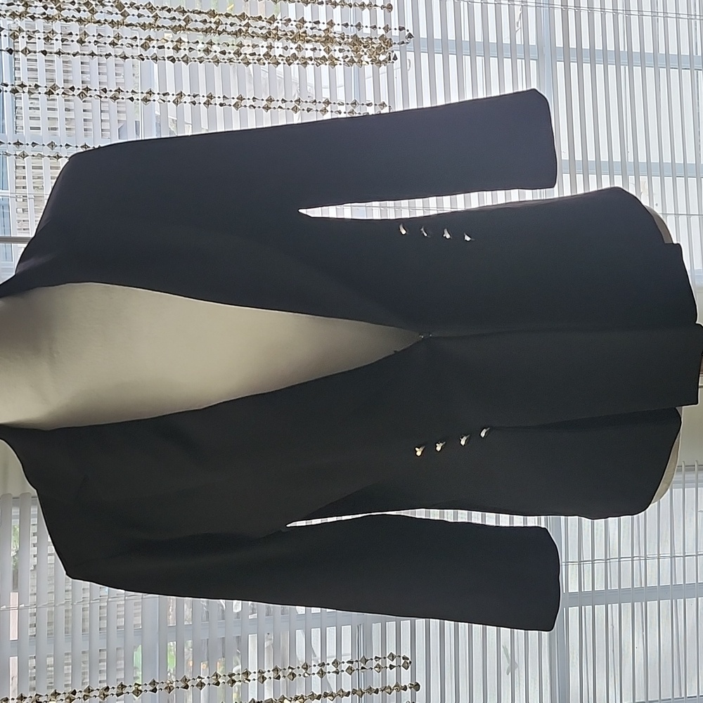 NYC Black Women's Blazer with Silver Accents